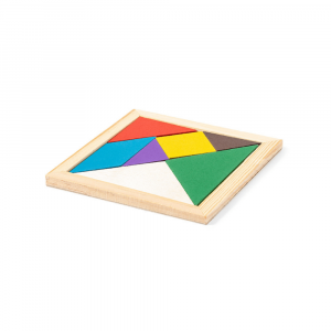Tangram personnalisé - Goodies enfant - Jeu en bois personnalisé
