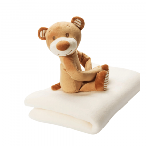 nounours et sa couverture polaire objet publicitaire enfant personnalisable
