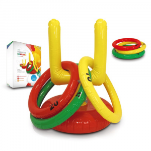 Jeu d'anneaux gonflable d'extérieur personnalisable - cadeau publicitaire enfant