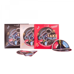 Jeu de carte Take the mic à personnaliser format pochette
