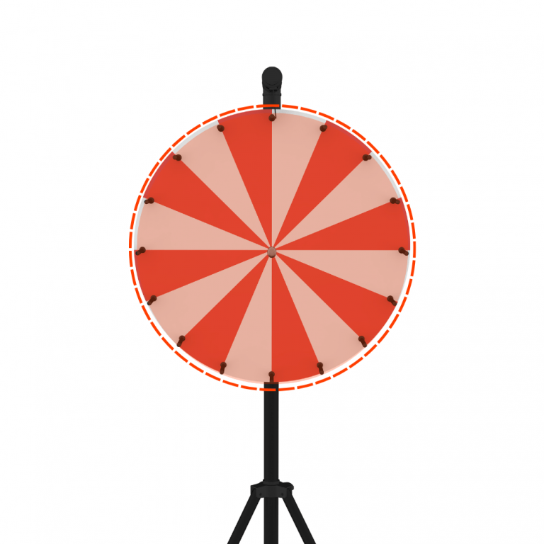 Location - Roue de la fortune géante et personnalisable