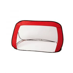 Cage de foot rouge pour événements à personnaliser