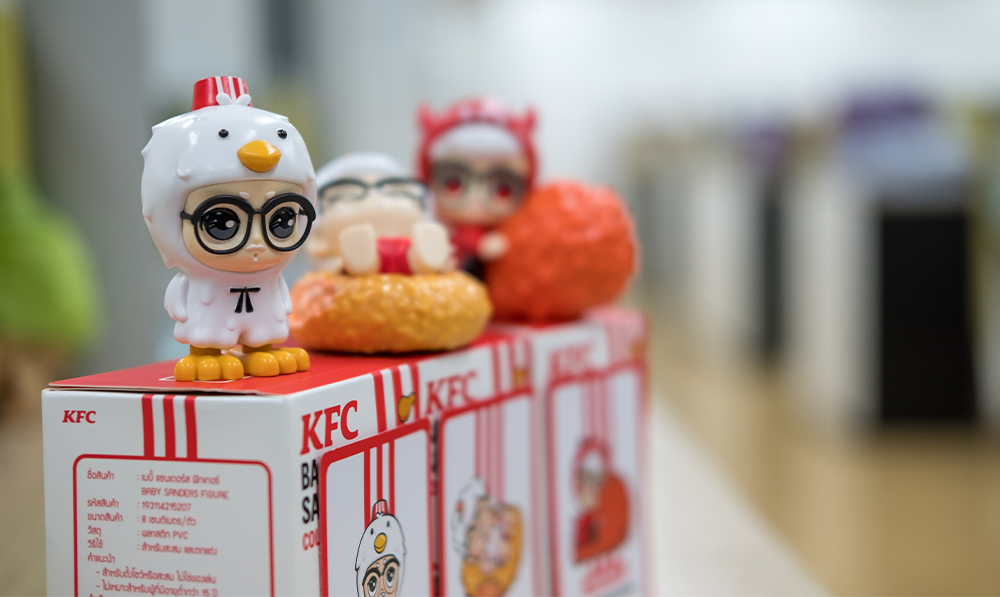Blind box collection Baby Sanders KFC Thaïlande