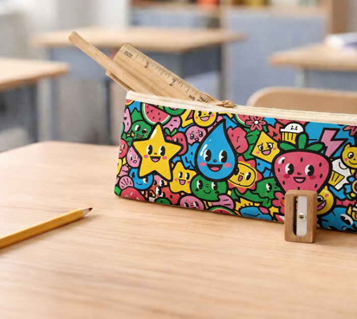 Trousse tissu sur mesure réalisation objet promotionnel