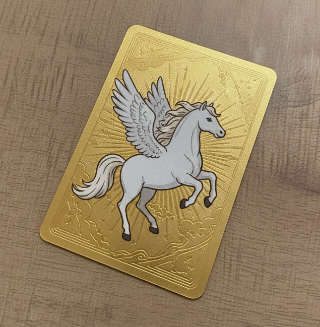 custom collector's gold card