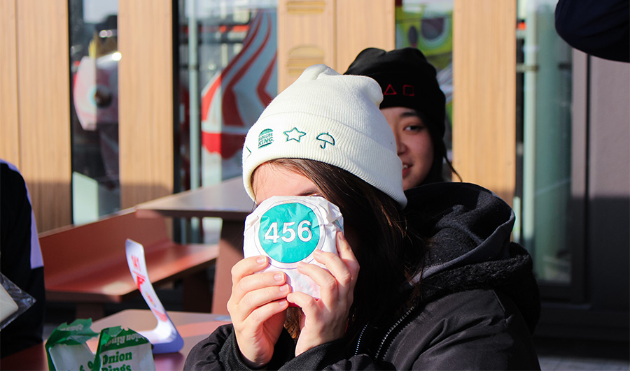 Bonnet Burger King x Squid Game, goodies Kidulte