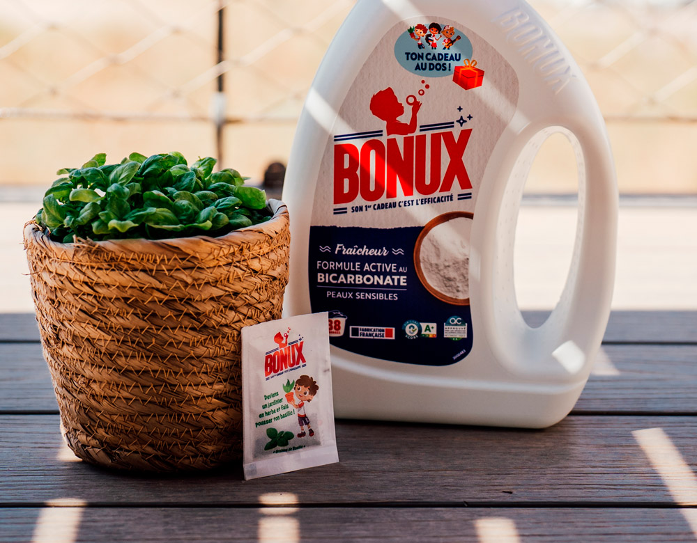 corporate gift bag of basil