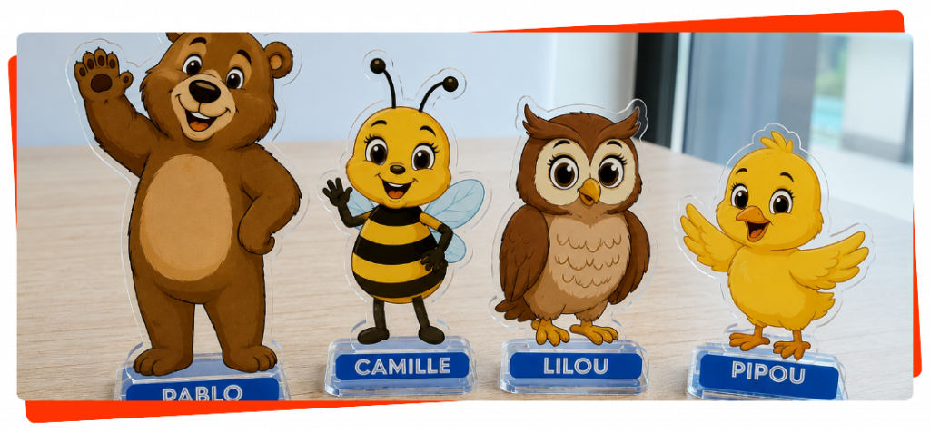 Custom-made acrylic display stand for businesses